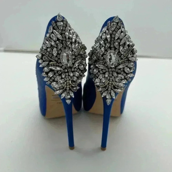 Pre-loved Badgley Mischka Kiara in Royal Blue - Picture 2 of 9
